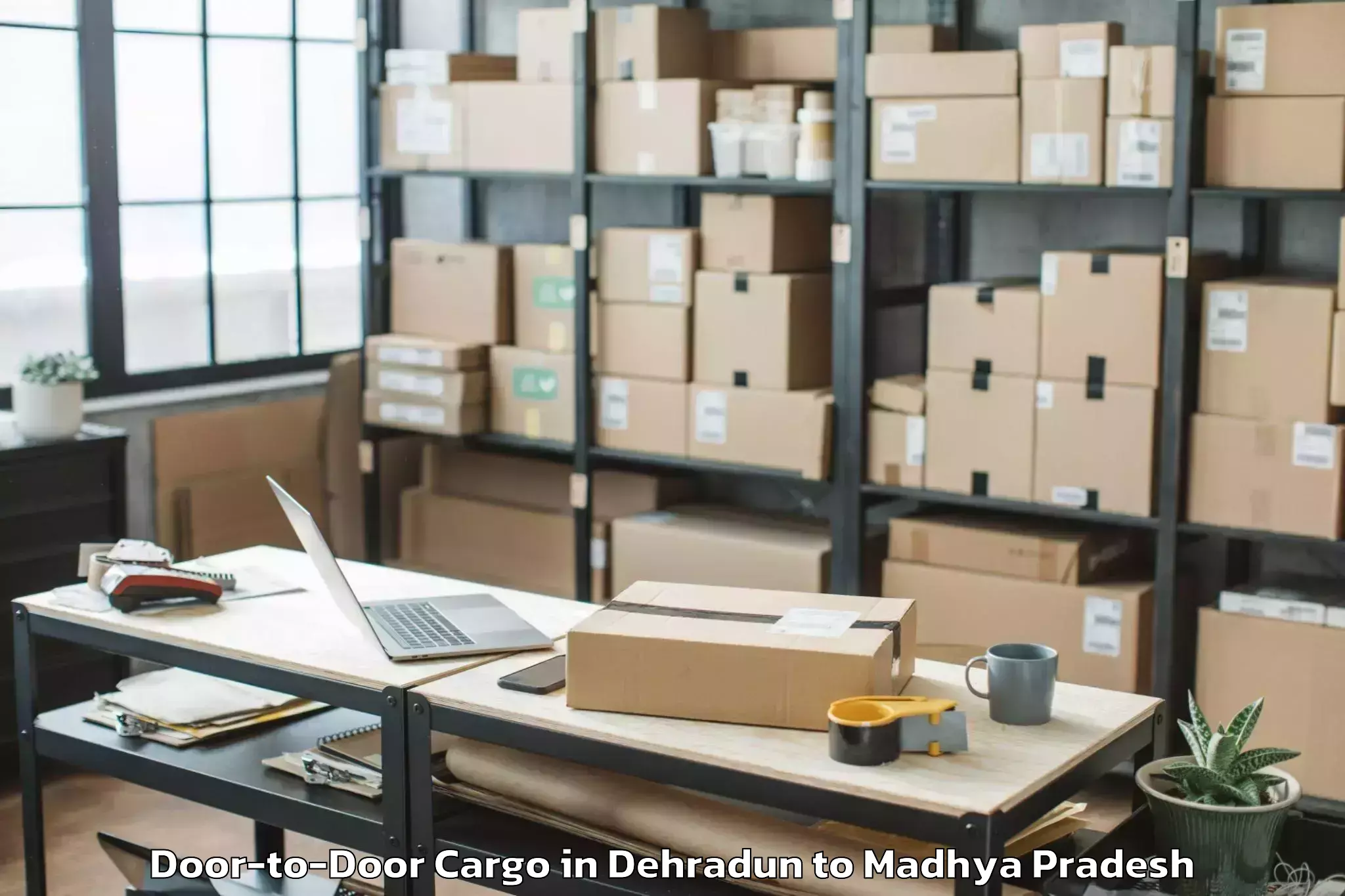 Expert Dehradun to Mandleshwar Door To Door Cargo